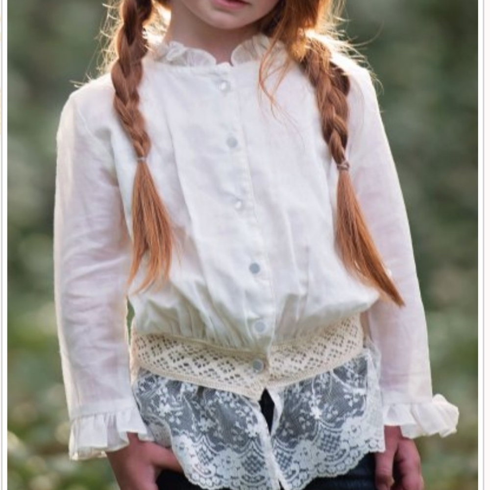 Persnickety button down lace shirt